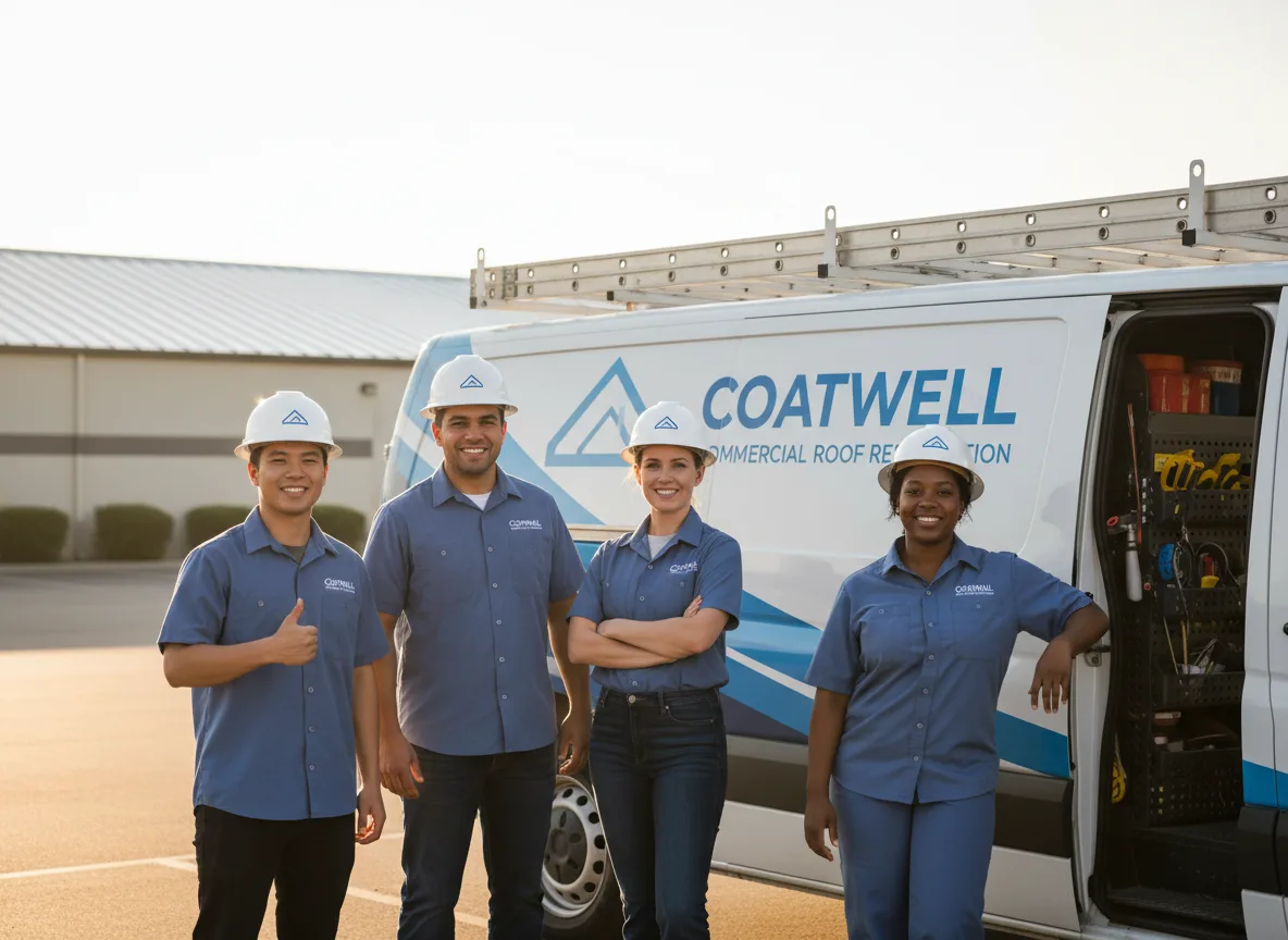 Commercial roof coating company in Norton, MA