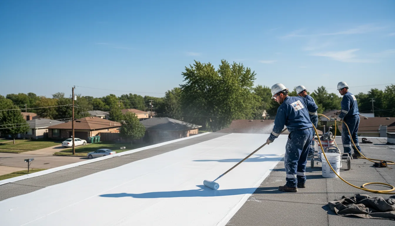 Commercial roof coating in Norton, MA near me
